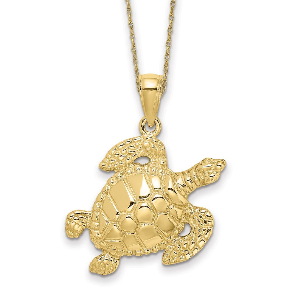 10k Turtle Necklace