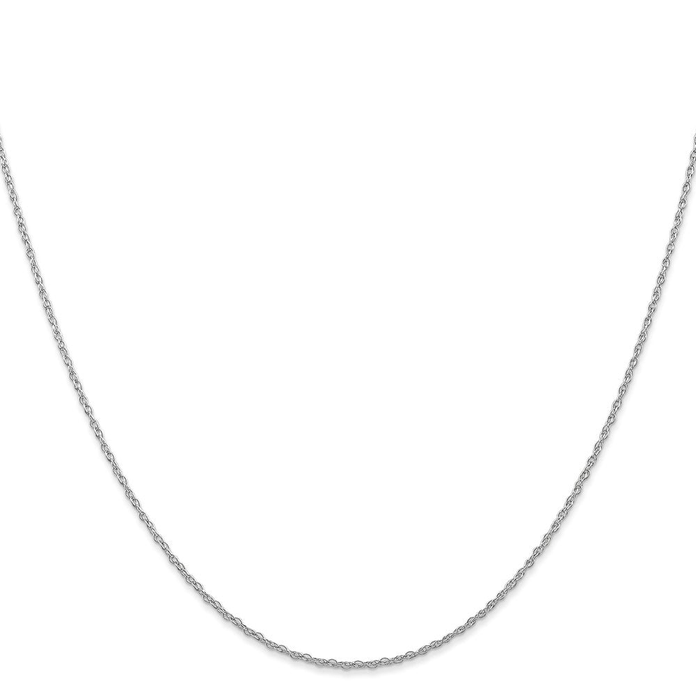 10k White Gold Carded Cable Rope Chain