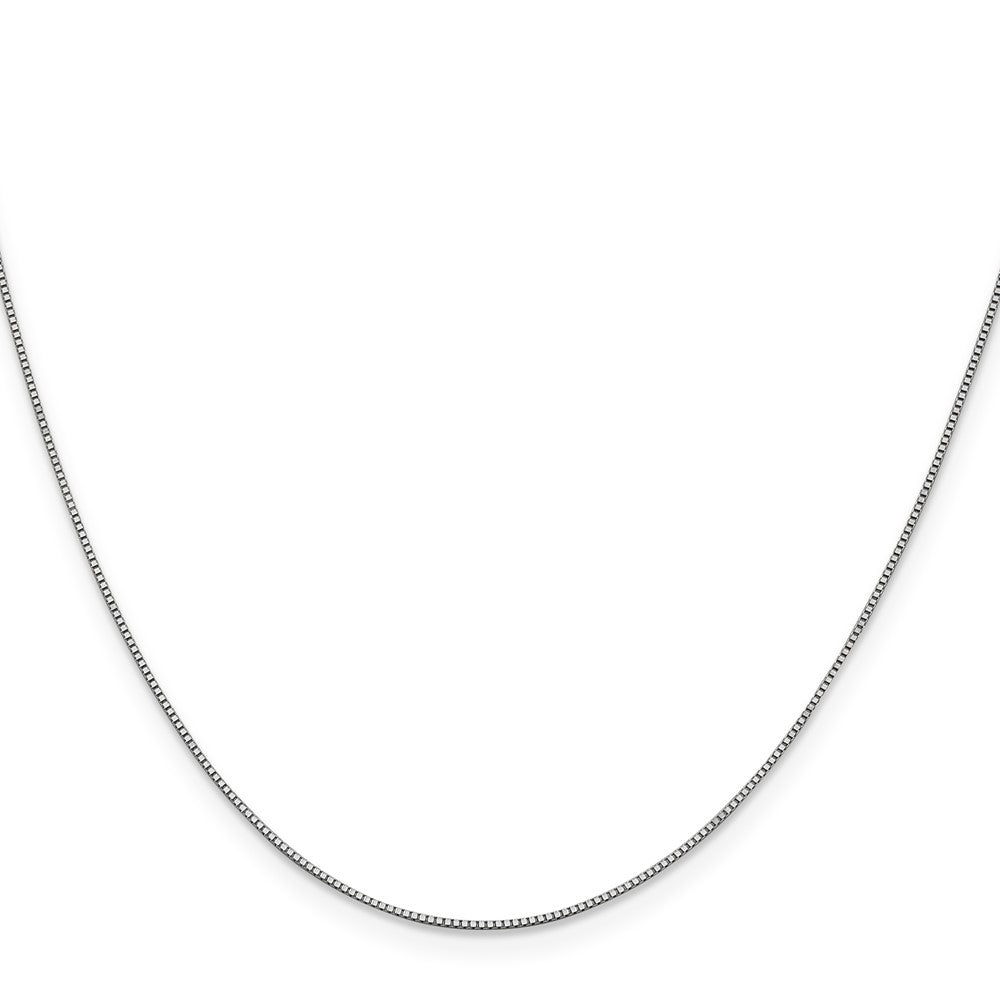 10K White Gold Box Chain