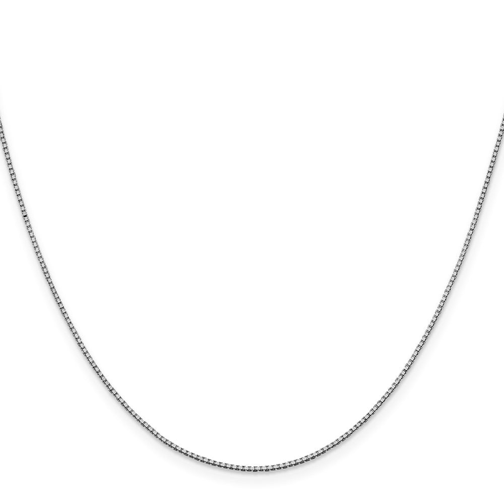 10k White Gold Box Chain