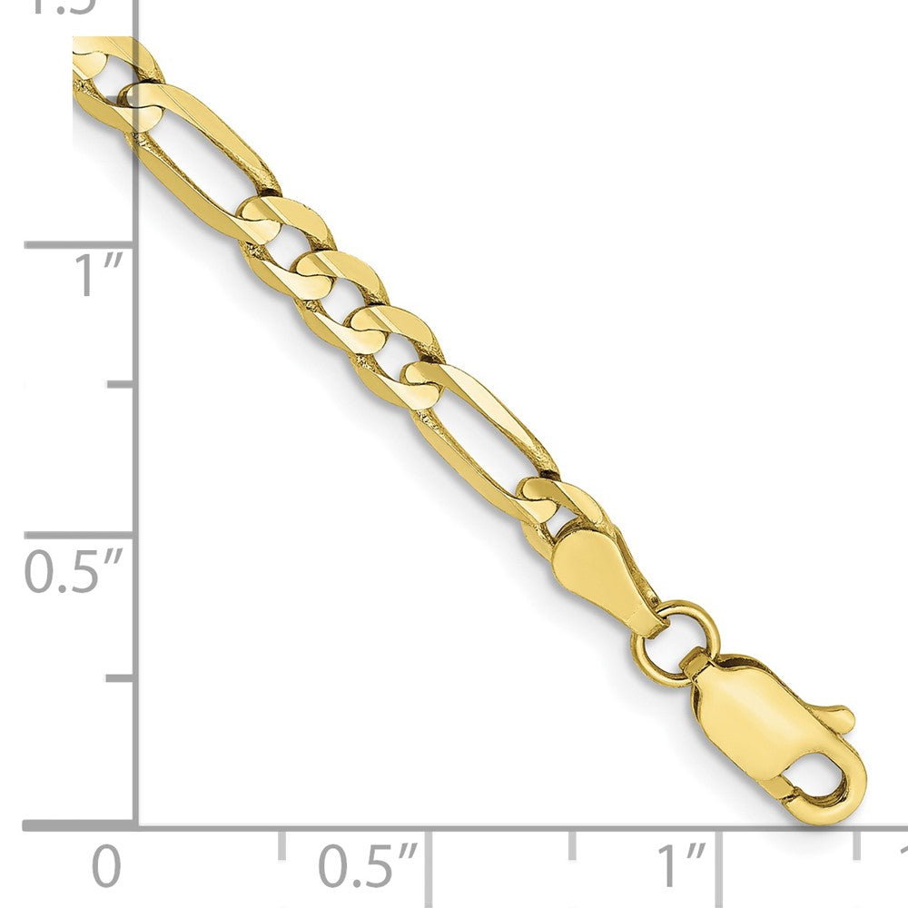 10k 4mm Concave Open Figaro Chain