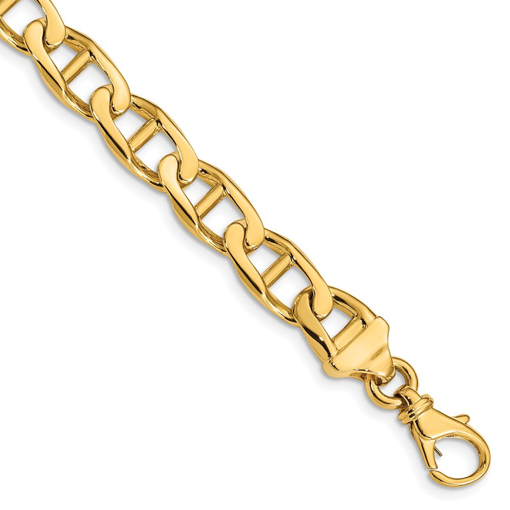 10k Hand-Polished Anchor Link Bracelet