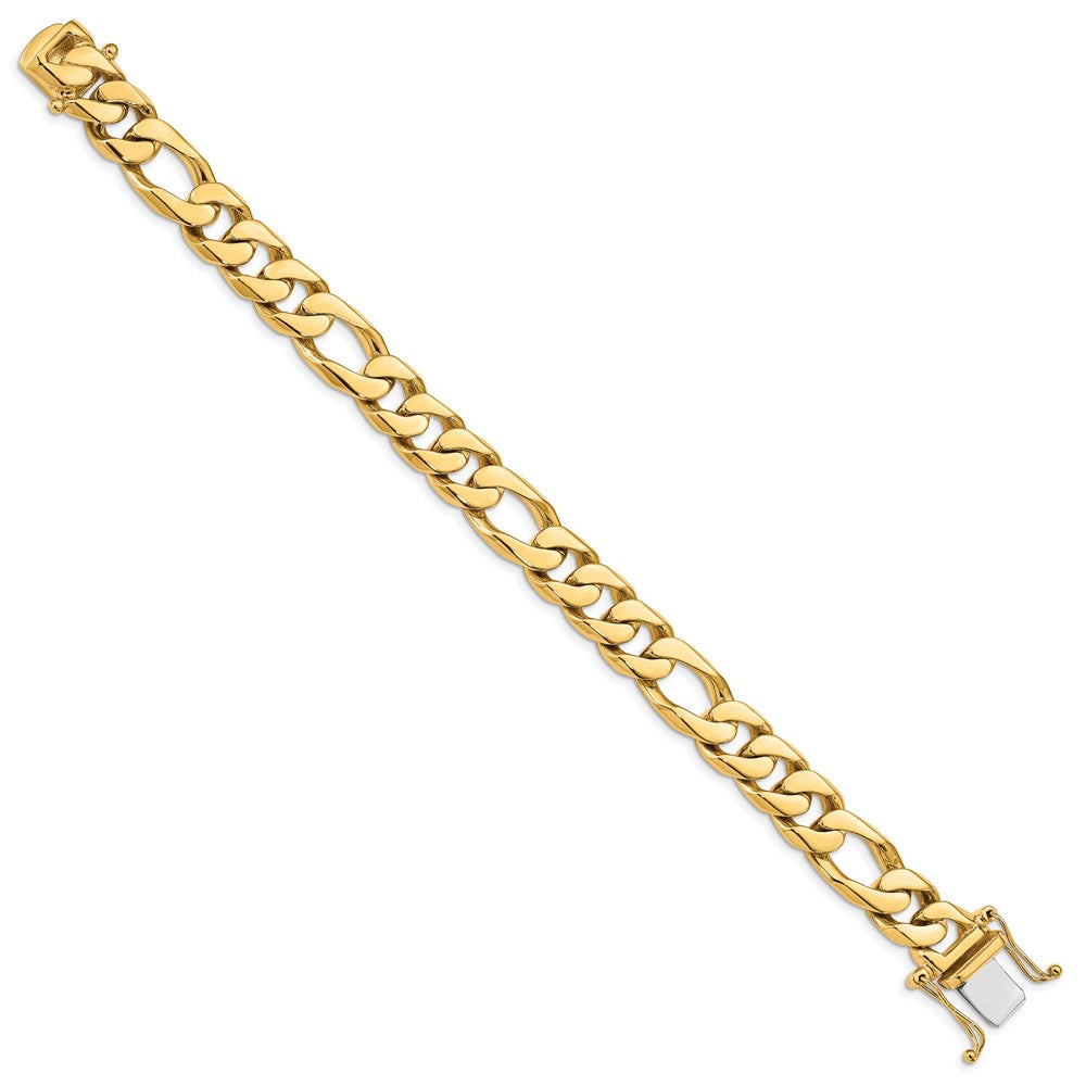 10K Hand-Polished Figaro Link Bracelet