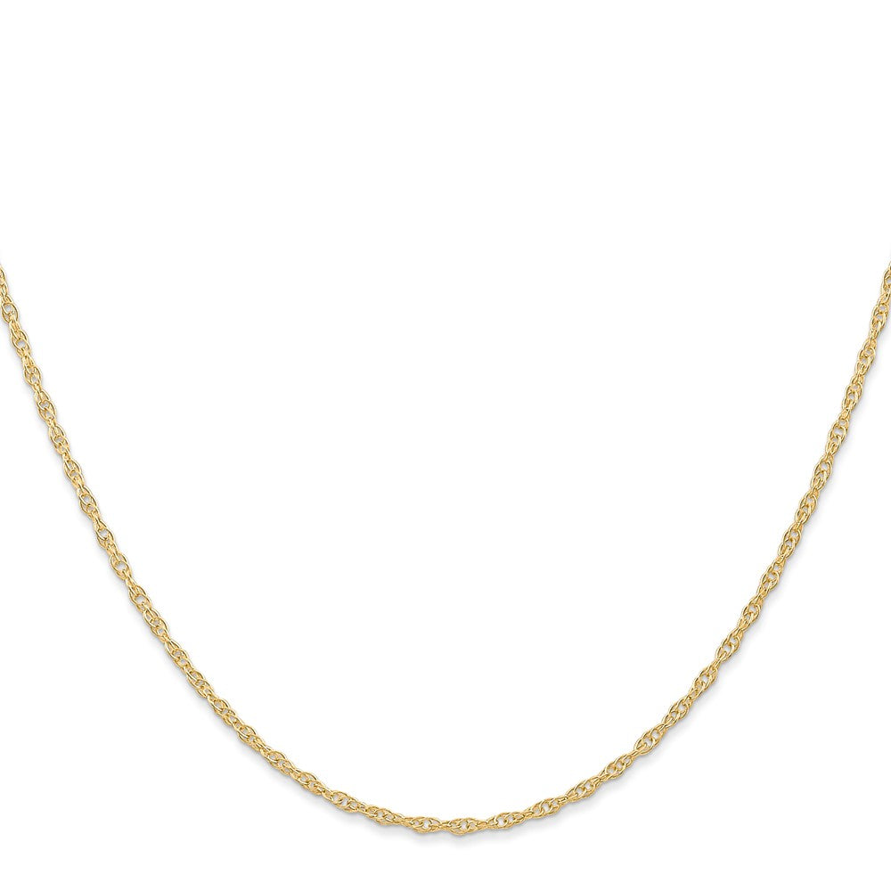 14K Carded Cable Rope with Spring Ring Clasp Chain