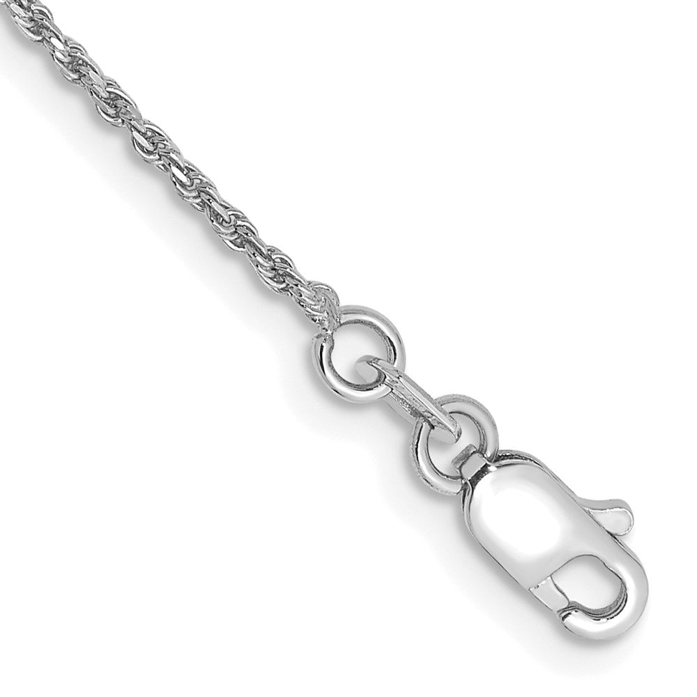 10k White Gold D/C Machine Made Rope Chain