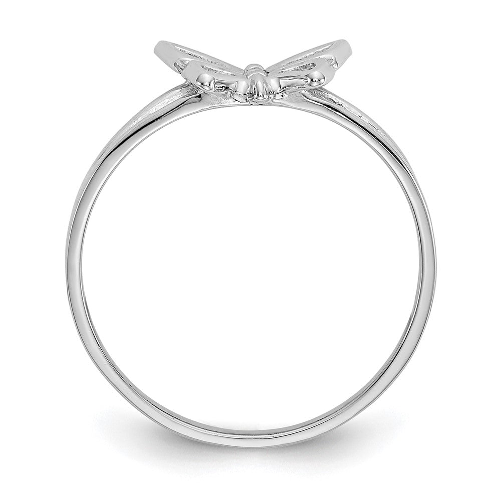 10K White Gold Butterfly Ring