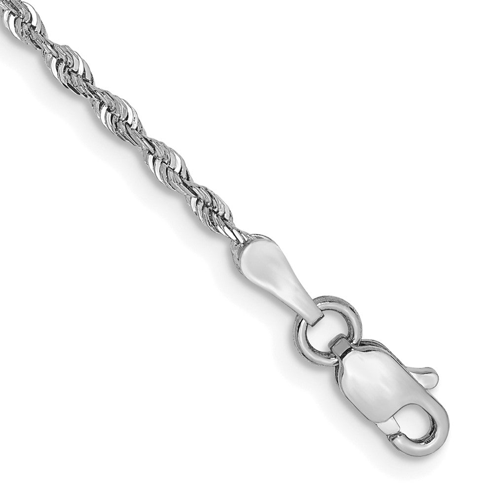 10k White Gold D/C Quadruple Rope Chain