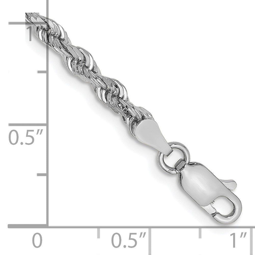 10k White Gold D/C Quadruple Rope Chain