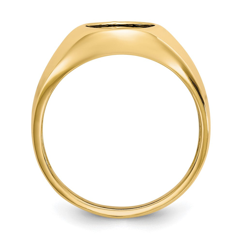 IB Goodman 10k Mens 12x Oval Onyx Ring