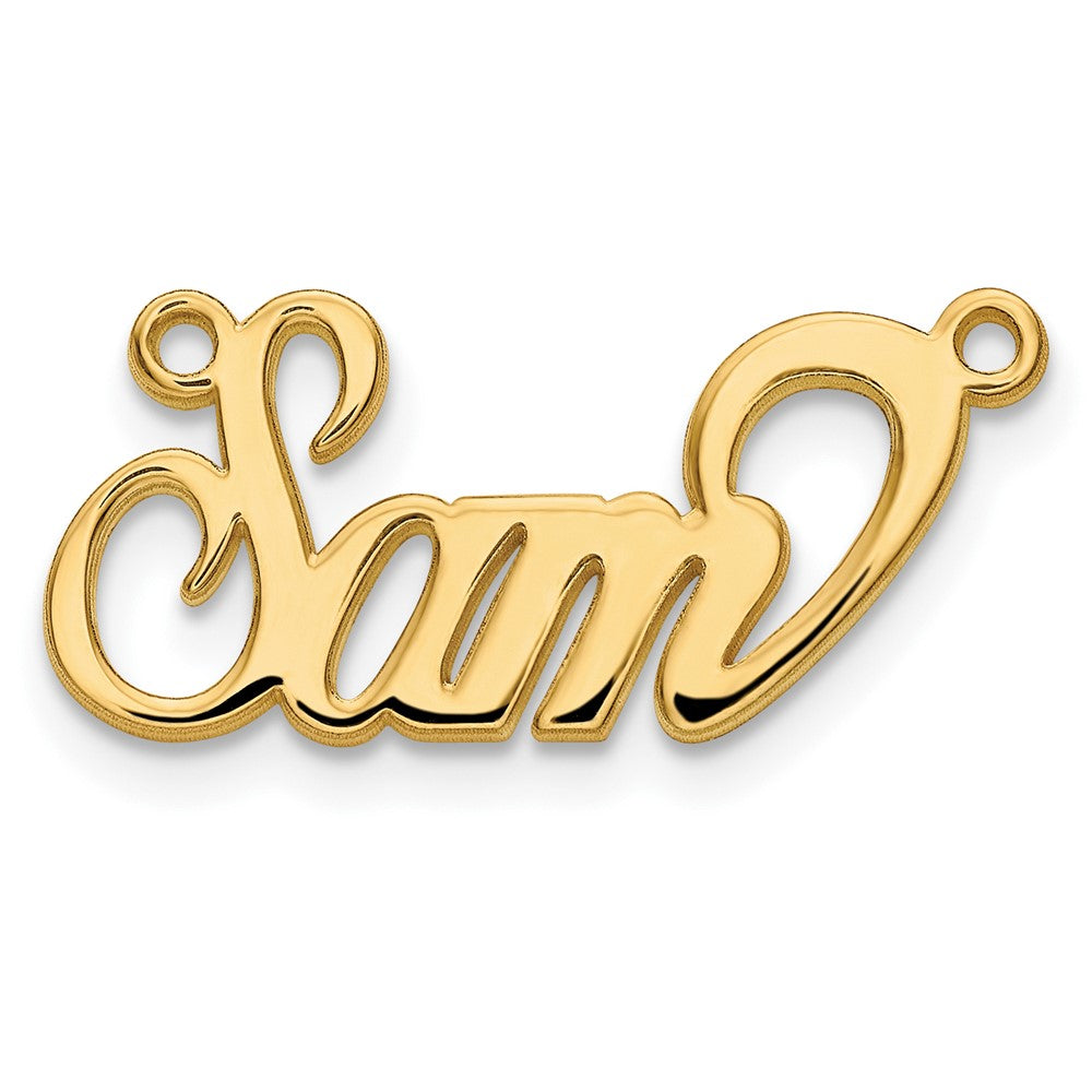 10k Yellow Gold Name Plate