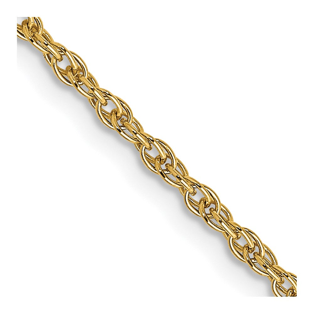 14K Carded Cable Rope with Spring Ring Clasp Chain