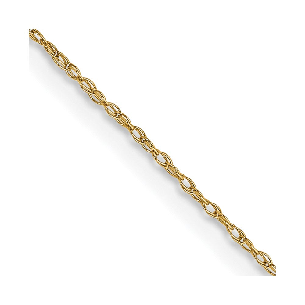 14K Carded Cable Rope with Spring Ring Clasp Chain