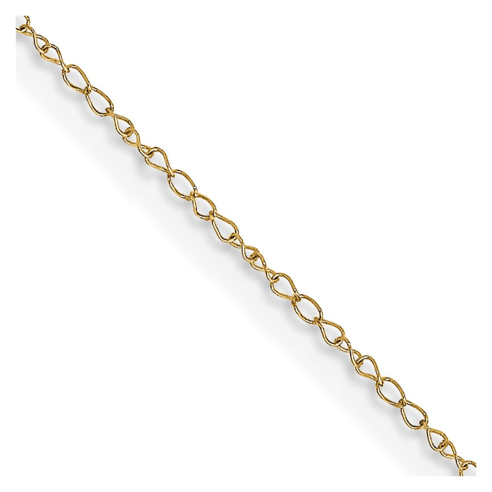 14K Carded Curb with Spring Ring Clasp Chain