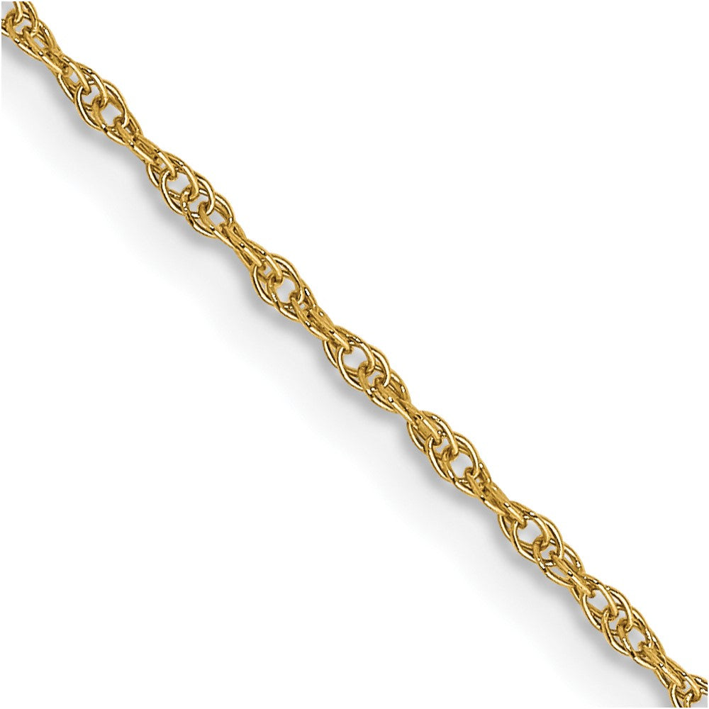 14K Carded Cable Rope with Spring Ring Clasp Chain