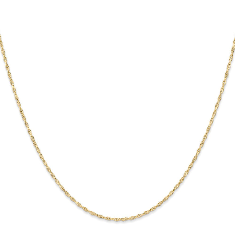 14K Carded Cable Rope with Spring Ring Clasp Chain