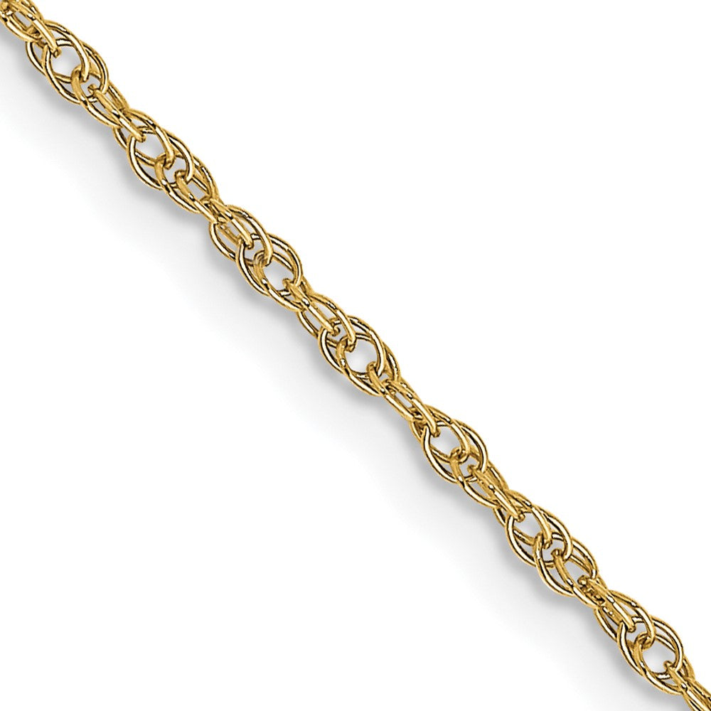 14K Carded Cable Rope with Spring Ring Clasp Chain