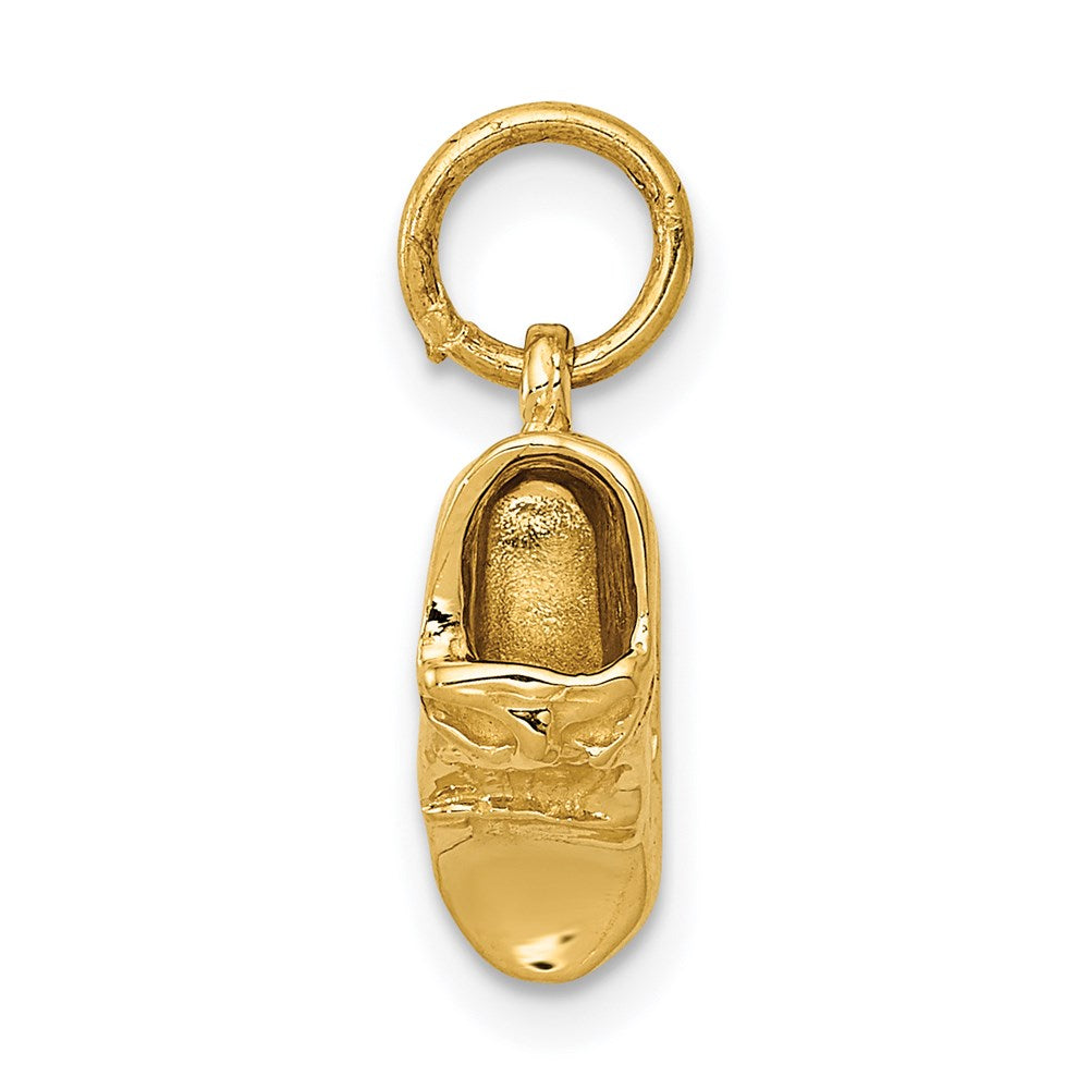 14k 3-D Single Baby Shoe Charm