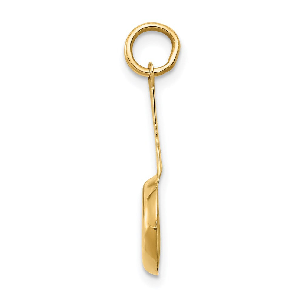 14k 3-D Frying Pan with White and Yellow Enameled Egg Charm