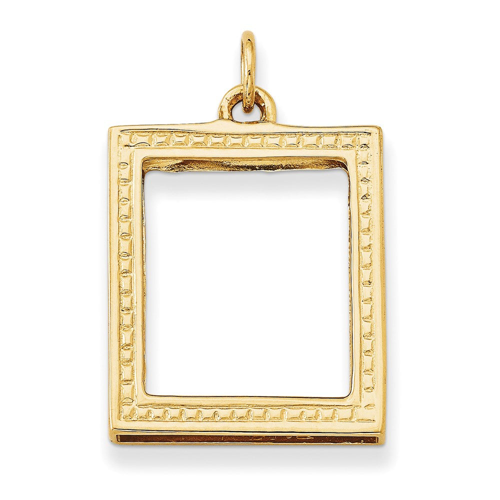 14k Picture Frame Pendant