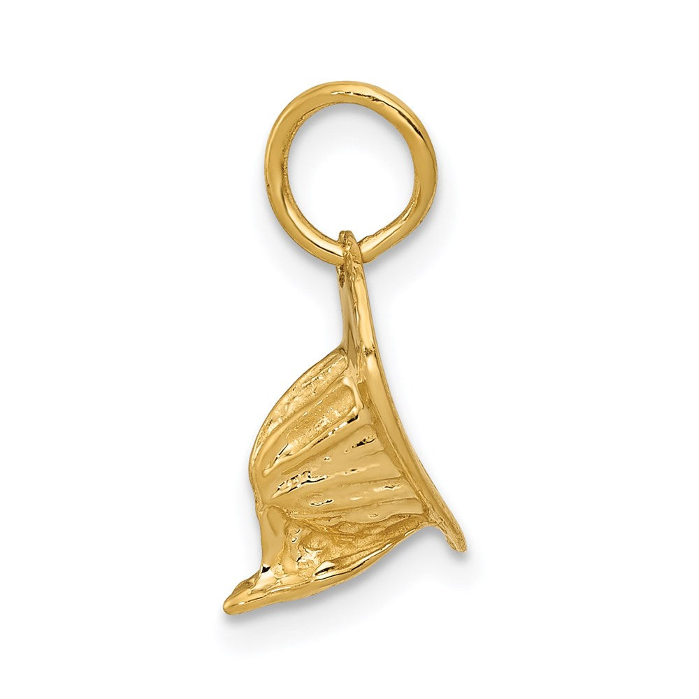 14k 3-D Firemans Helmet Charm