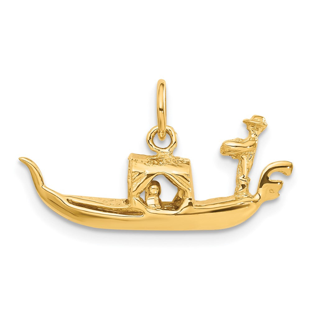 14K 3D Gondola Charm