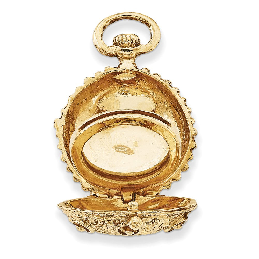 14k Vintage Fancy Domed Round Locket