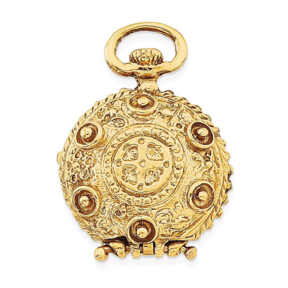 14k Vintage Fancy Domed Round Locket