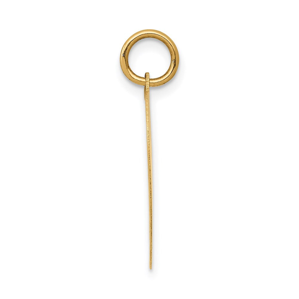 14k HAPPY BIRTHDAY Engravable Heart Disc Charm