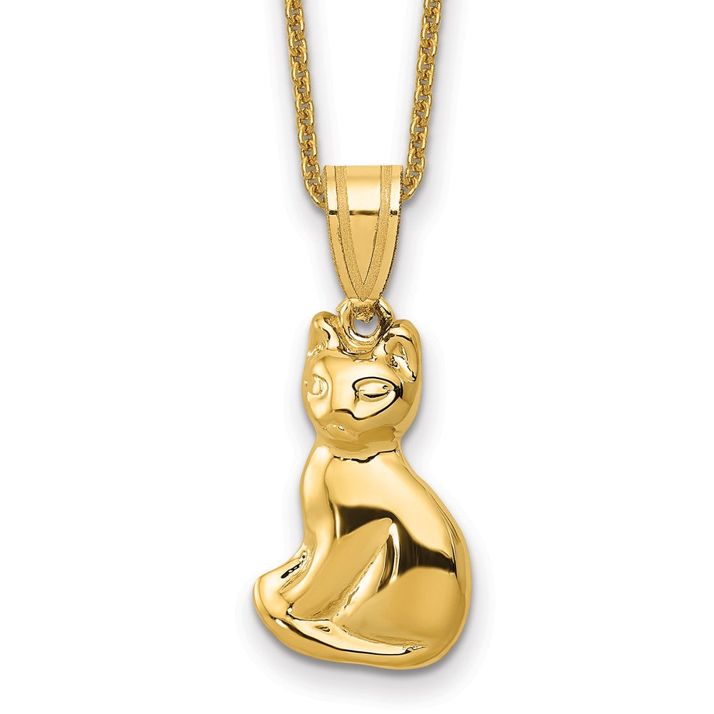 14k Cat Necklace