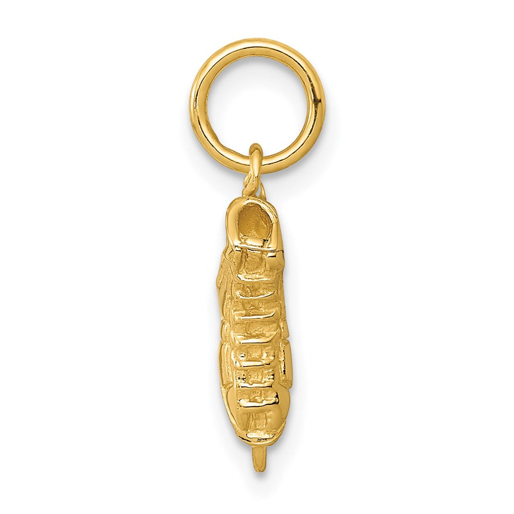 14K 3-D Ice Skate Charm
