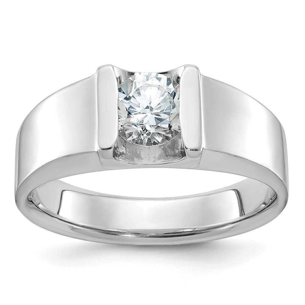 14k White Gold IBGoodman Men's Complete Lab Grown VS/SI FGH Dia Ring