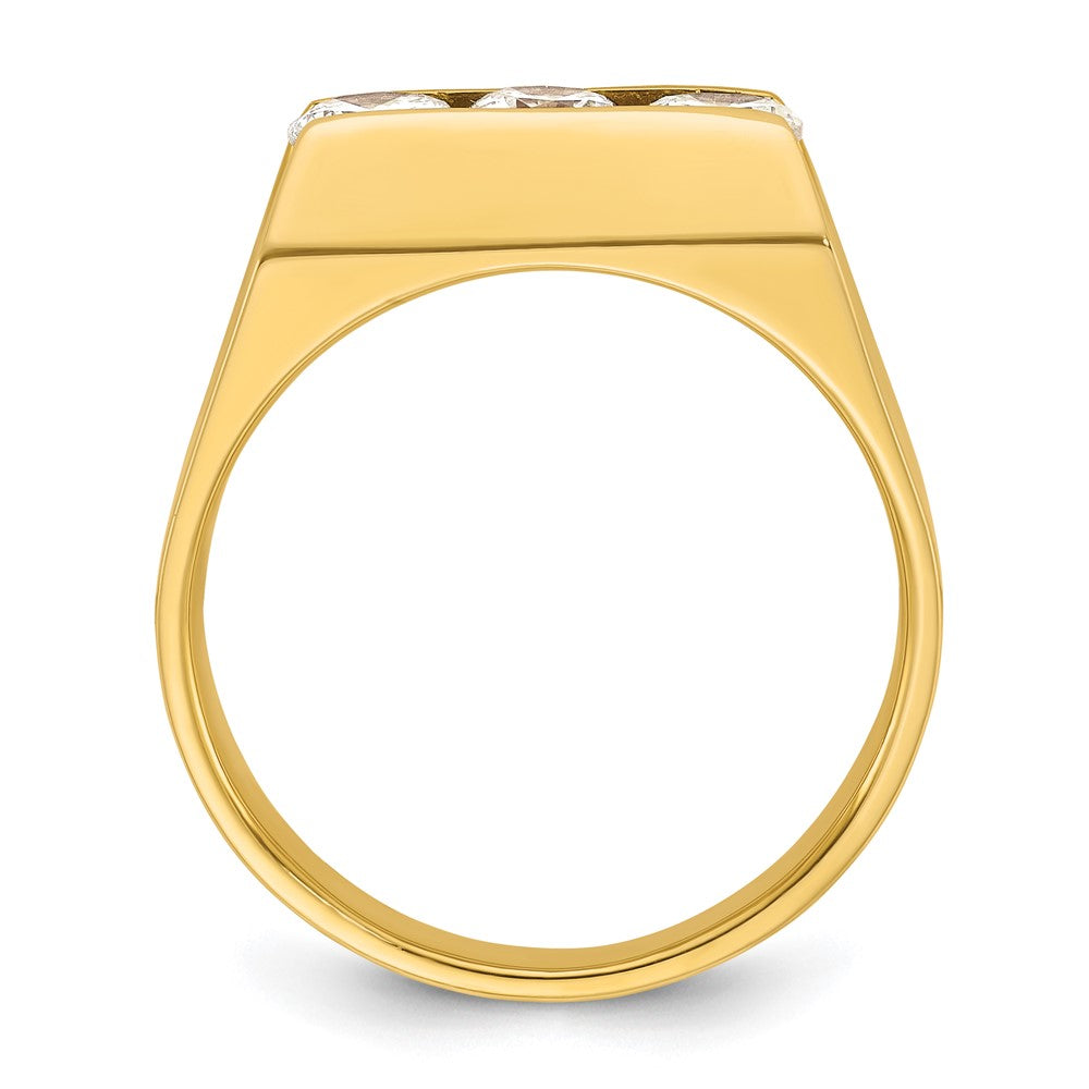 14k IBGoodman Men's Complete Lab Grown VS/SI FGH Dia Ring