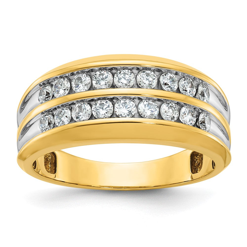 14k IBGoodman Men's Complete Lab Grown VS/SI FGH Dia Ring