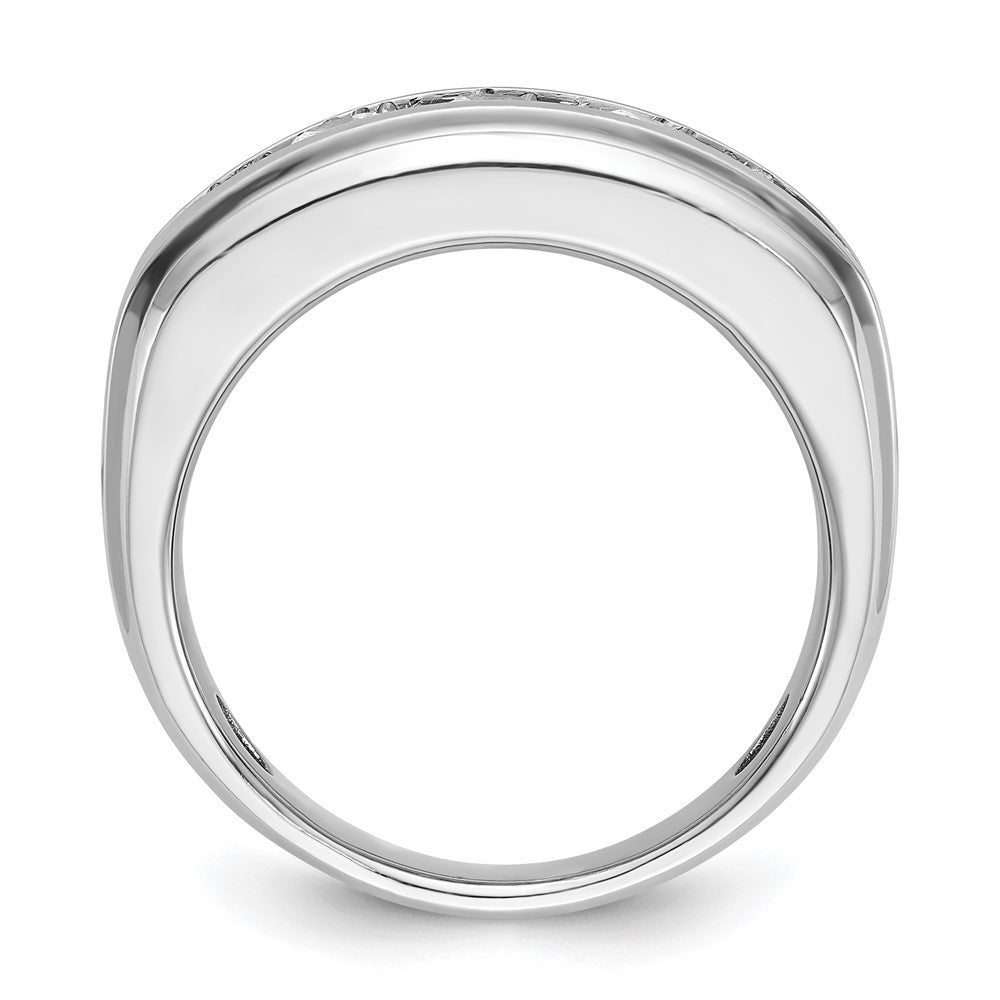 IBGoodman 14k White Gold 1 3/4 carat Lab Grown Diamond VS/SI+ G+ Five Stone Complete Men's Ring