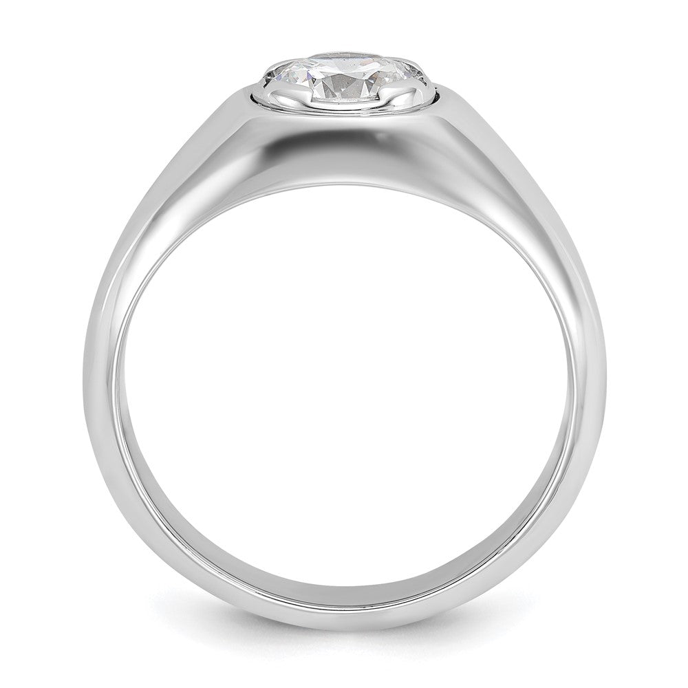 14k White Gold IBGoodman Men's Complete Lab Grown VS/SI FGH Dia Ring
