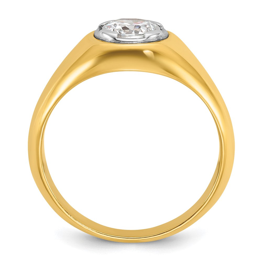 14k IBGoodman Men's Complete Lab Grown VS/SI FGH Dia Ring