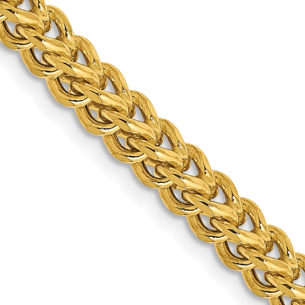 14K Semi-Solid Franco with Fancy Lobster Clasp Chain