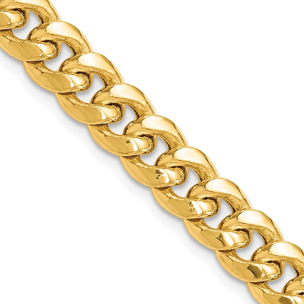 14K Semi-Solid Miami Cuban with Lobster Clasp Bracelet