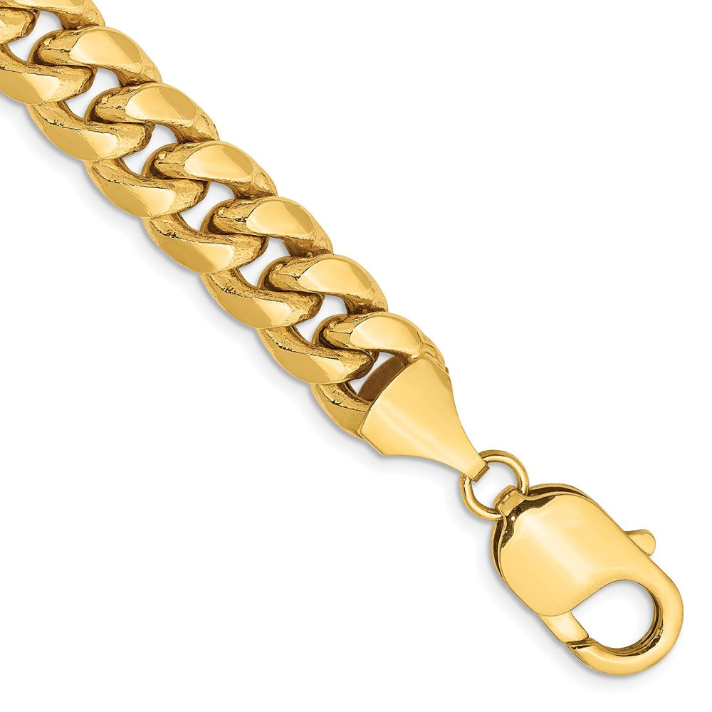 14K Semi-Solid Miami Cuban with Lobster Clasp Bracelet