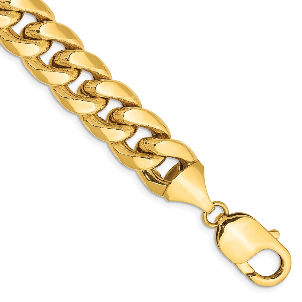 14K Semi-Solid Miami Cuban with Lobster Clasp Chain