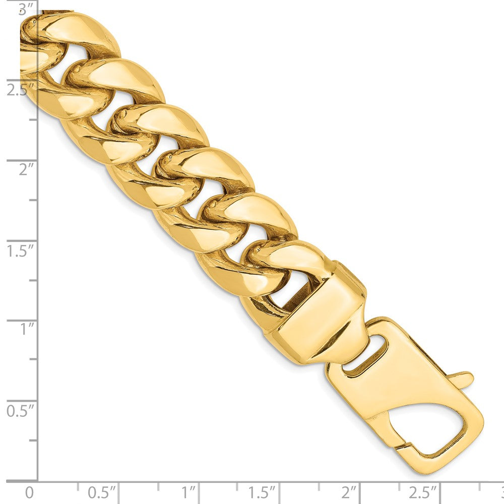 14K Semi-Solid Miami Cuban with Lobster Clasp Bracelet