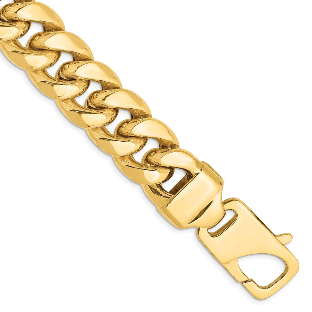 14K Semi-Solid Miami Cuban with Lobster Clasp Bracelet