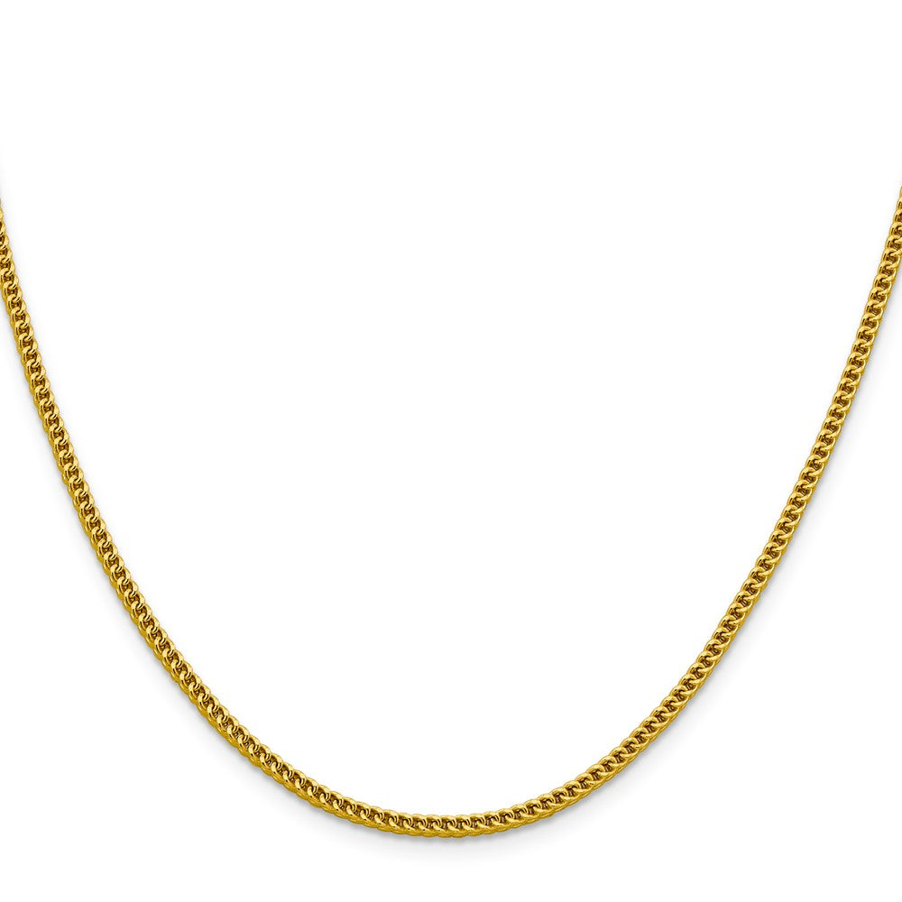 14K Semi-Solid Franco with Lobster Clasp Chain