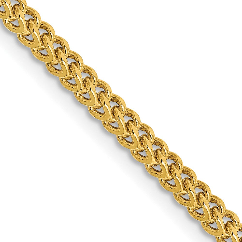 14K Semi-Solid Franco with Lobster Clasp Chain