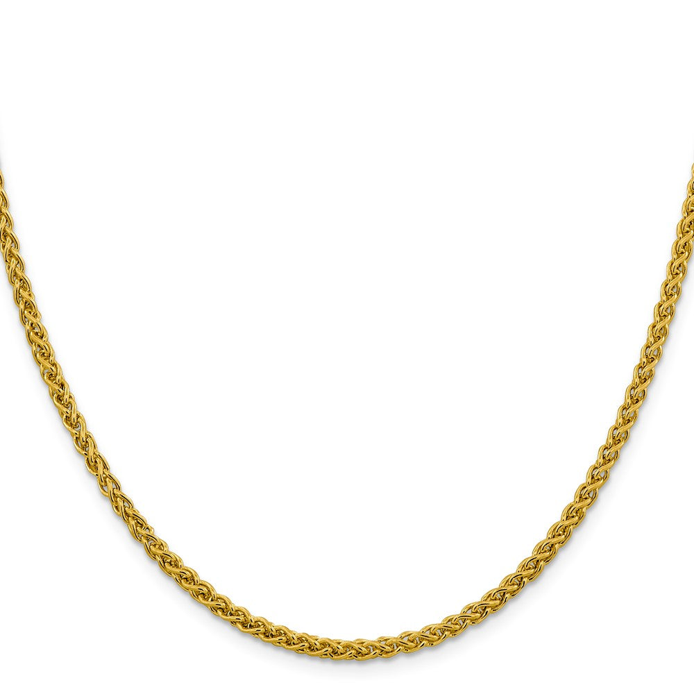 14K Semi-Solid Wheat with Lobster Clasp Chain