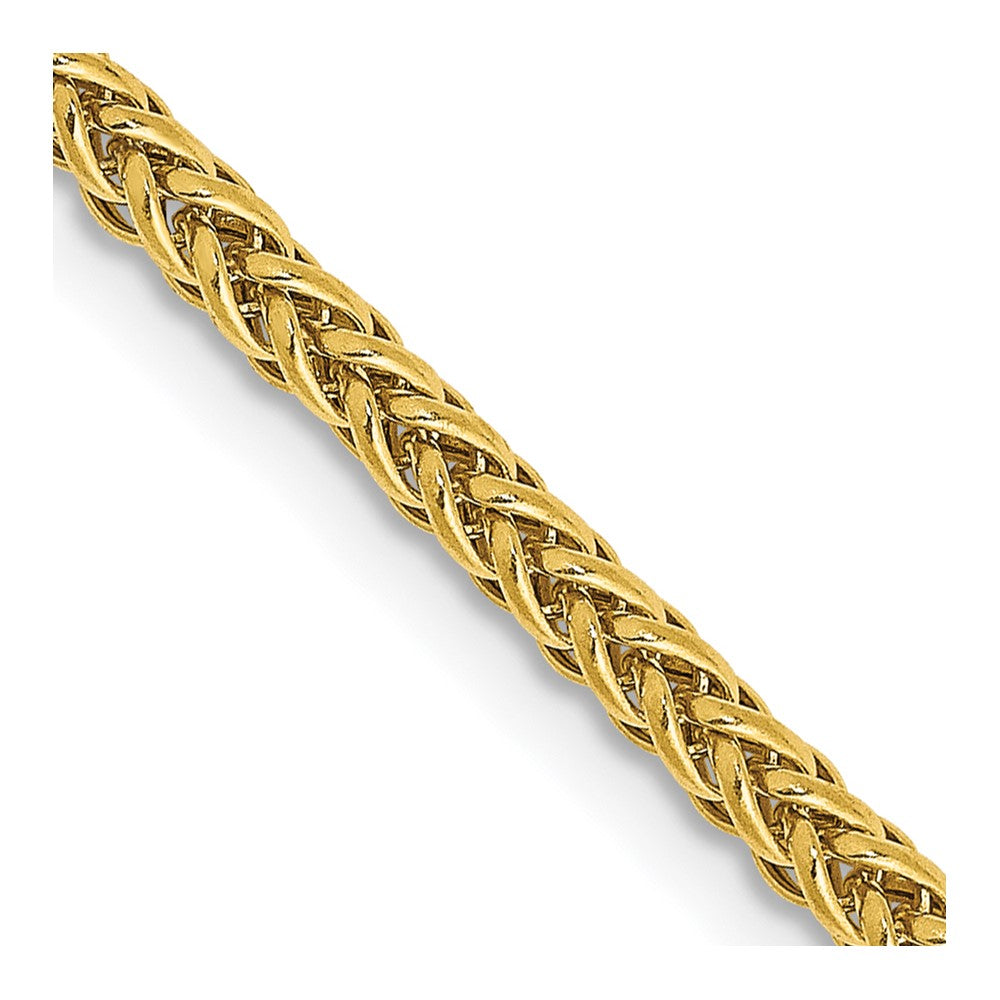 14K Semi-Solid 3-Wire Wheat with Lobster Clasp Chain