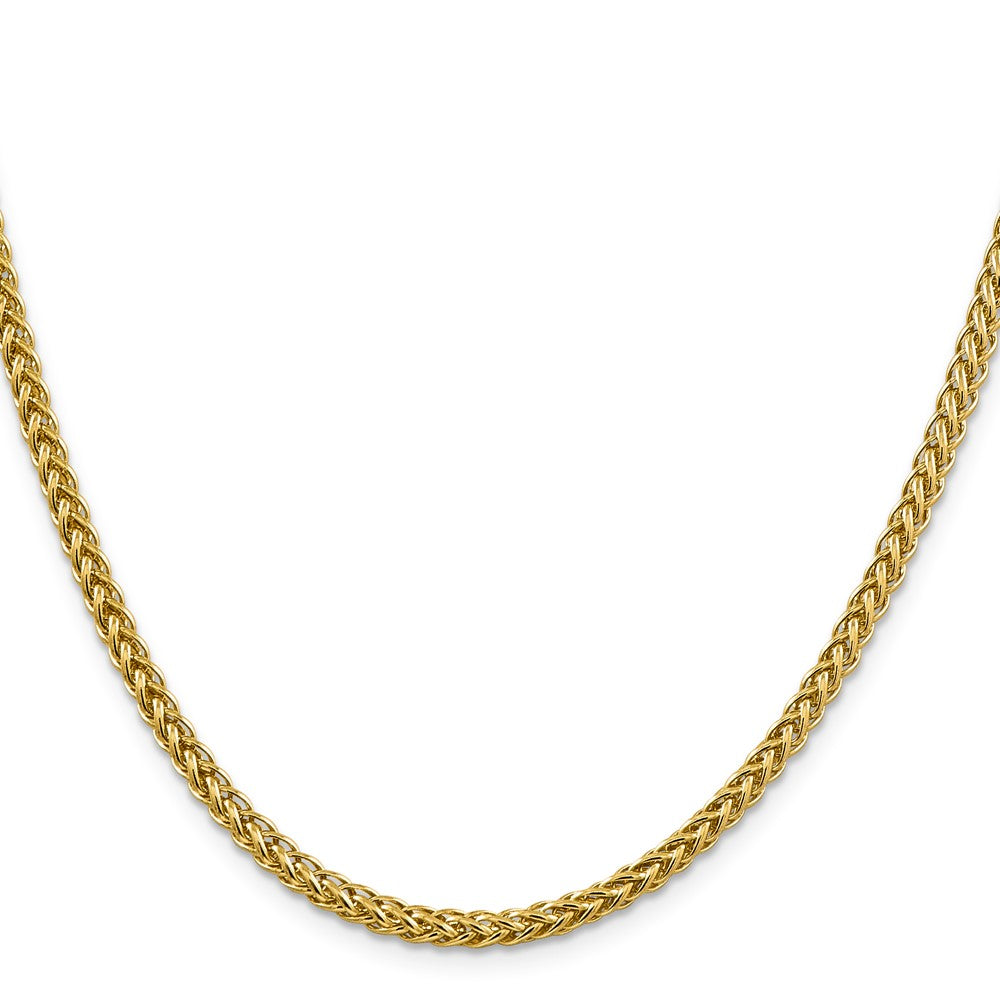 14K Semi-Solid 3-Wire Wheat with Lobster Clasp Chain