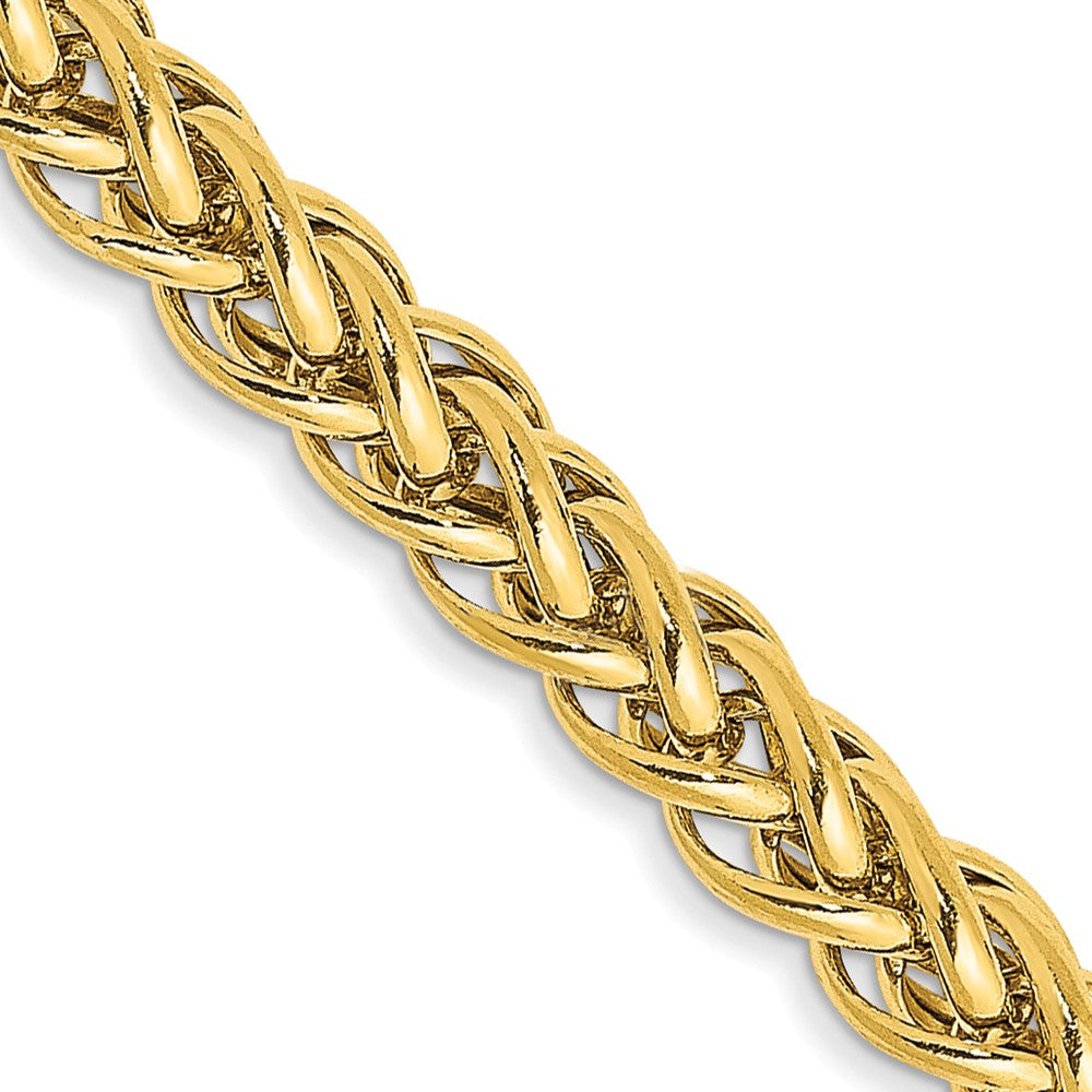 14K Semi-Solid 3-Wire Wheat with Lobster Clasp Chain