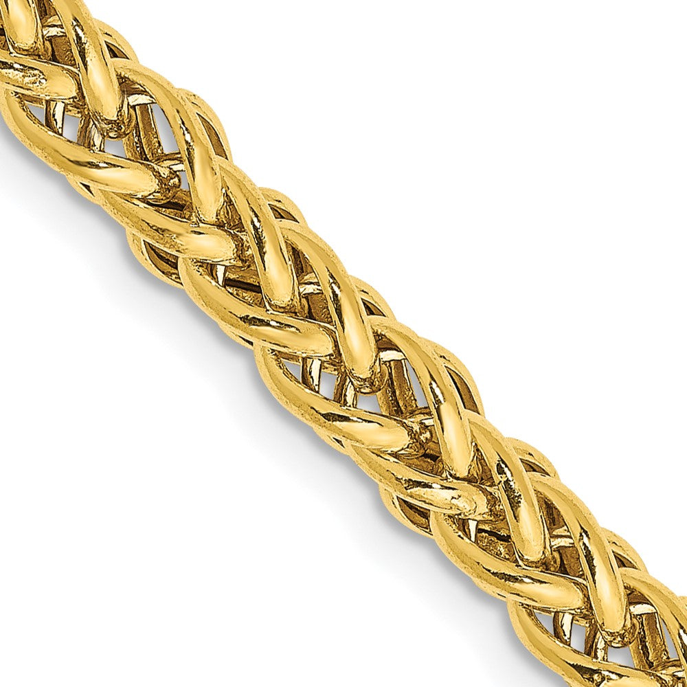 14K Semi-Solid 3-Wire Wheat with Lobster Clasp Chain