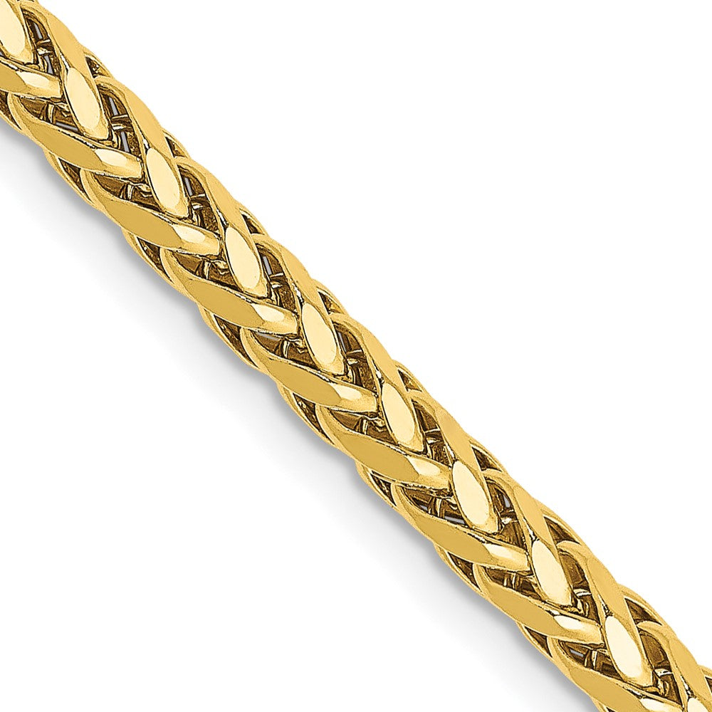 14K Semi-Solid Diamond-cut Wheat with Lobster Clasp Chain